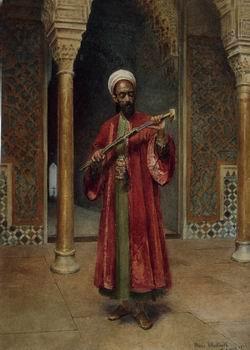 unknow artist Arab or Arabic people and life. Orientalism oil paintings  421